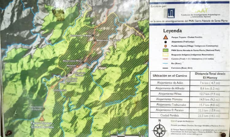 Lost City Trek Map