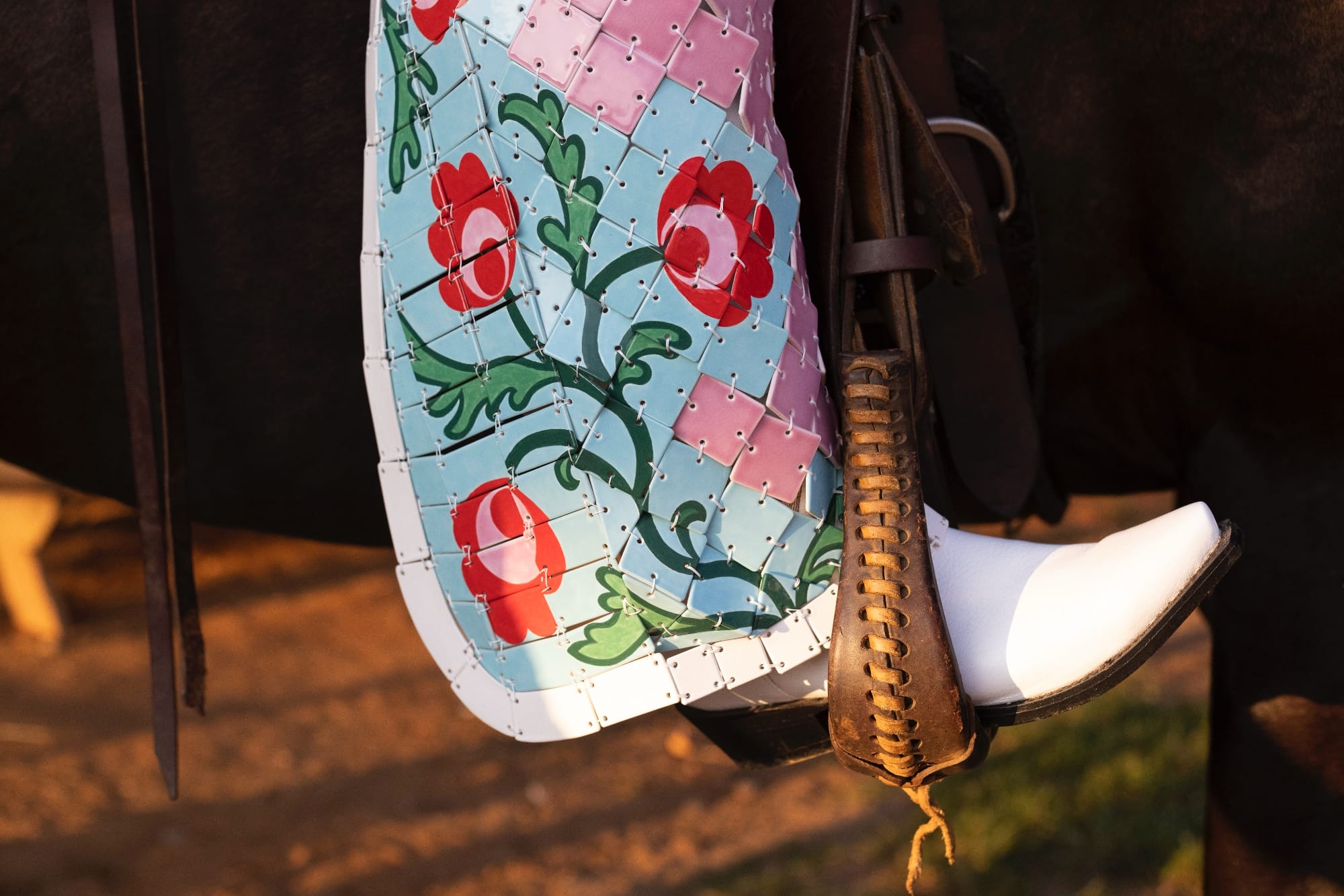 Shae Bishop Bucks Cowboy Traditions with Floral Ceramic Garments
