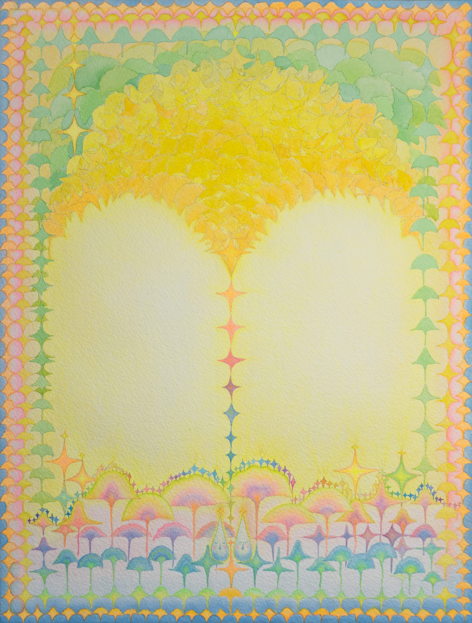 Yen Yen Chou Embraces Change in a Whimsical Realm Brimming with Water Droplets