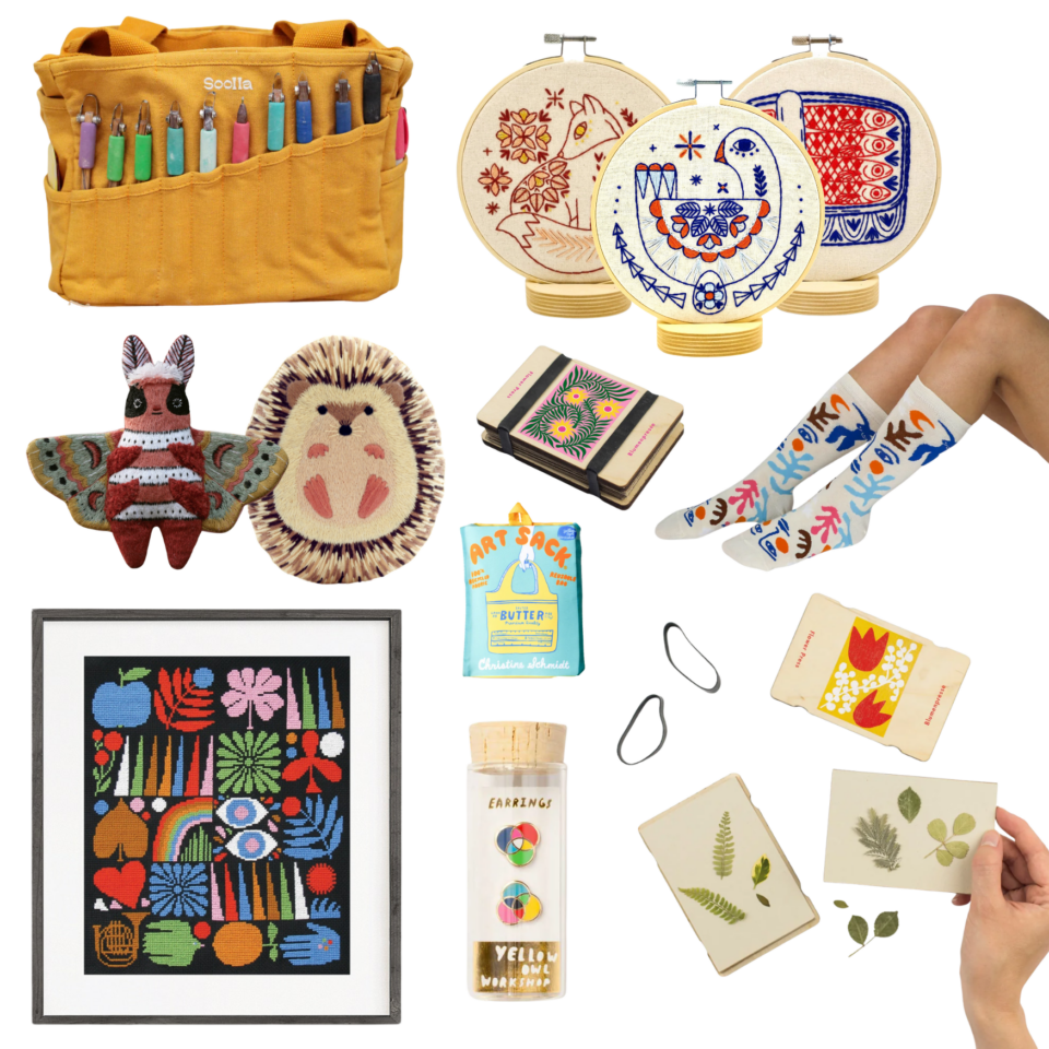 a collage of different craft products