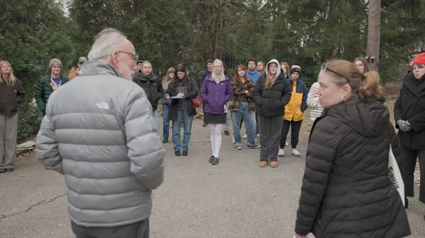 Her coursework takes students out into the field to experience buildings firsthand.