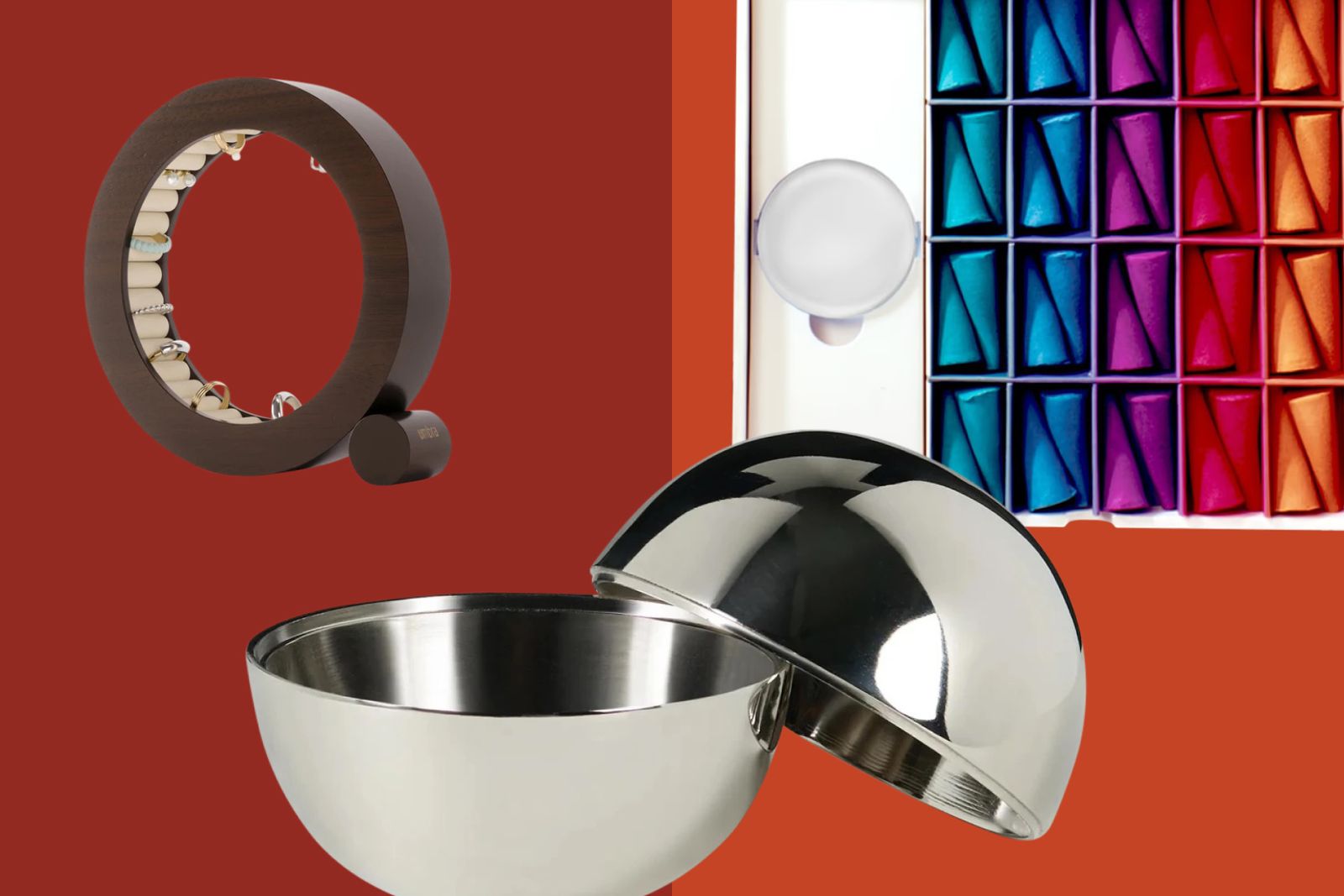 From dinner napkins in cheery cherry stripes to a Herman Miller laptop stand, these gifts are bound to impress.