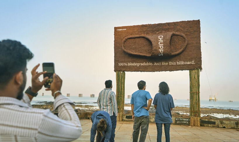 chupps sandal biodegradable billboard